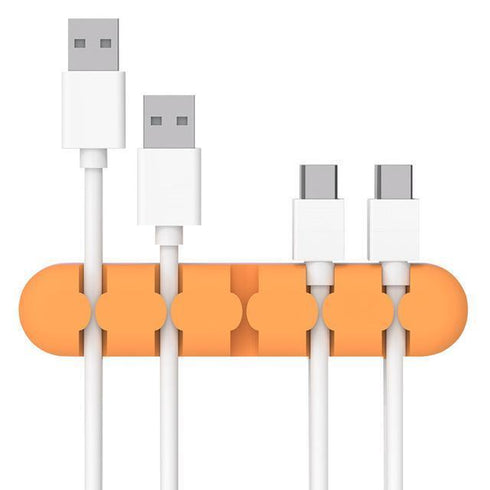 AussieSuperStore Homeware Supplies Smart Silicone - Cord and Cable Desktop Organiser Management System (Rose Gold) Smart Silicone Cord & Cable Desktop Organiser Management System Gold ZMCABLEWINDERORG
